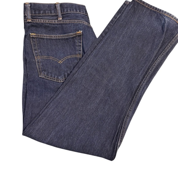 Men’s LEVI’S 505 Jeans 38 x 32 Dark Blue NWOT - Picture 2 of 10